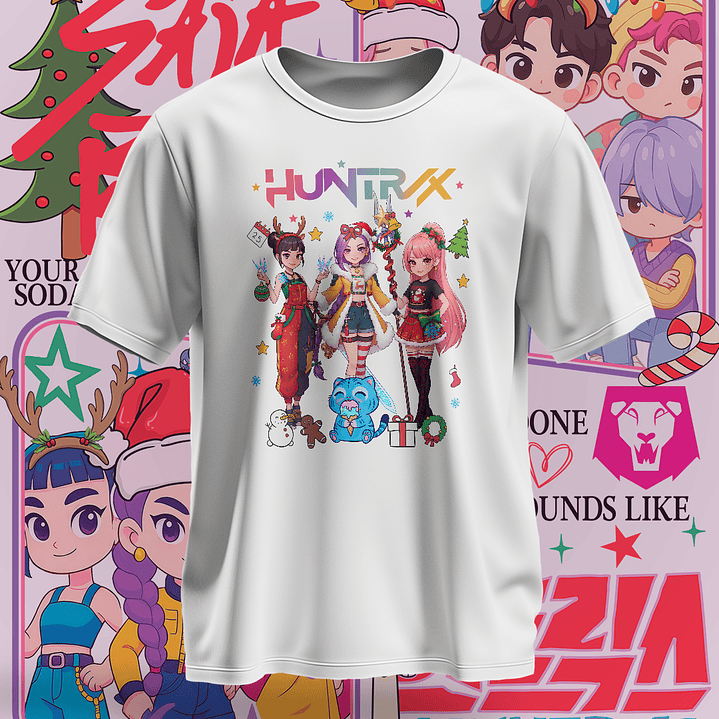 16 Diseños Plantillas Demon Hunters Navidad Archivos PNG 5