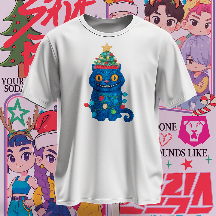 16 Diseños Plantillas Demon Hunters Navidad Archivos PNG 7