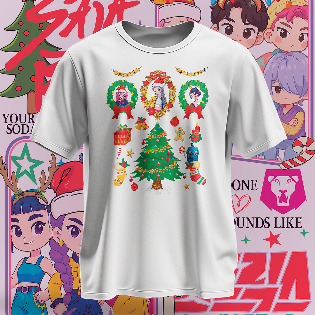 16 Diseños Plantillas Demon Hunters Navidad Archivos PNG 8