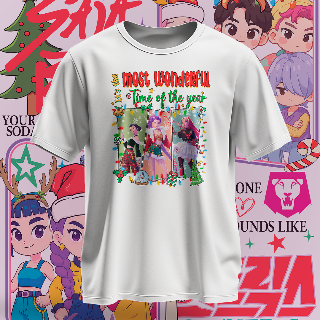 16 Diseños Plantillas Demon Hunters Navidad Archivos PNG 9