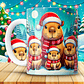 12 Diseños Plantillas Tazas Capibara Navidad Archivos JPG - thumbnail 6