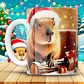 12 Diseños Plantillas Tazas Capibara Navidad Archivos JPG - thumbnail 10