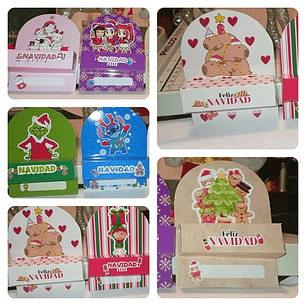 Diseños Plantillas Cajitas Porta Billetes Navidad Archivos PDF