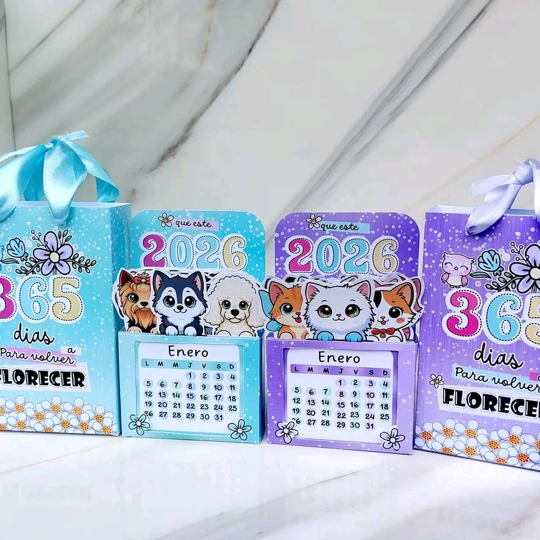 Diseños Plantillas Calendarios Gatitos Y Perritos 2026 Archivos Power Point 1