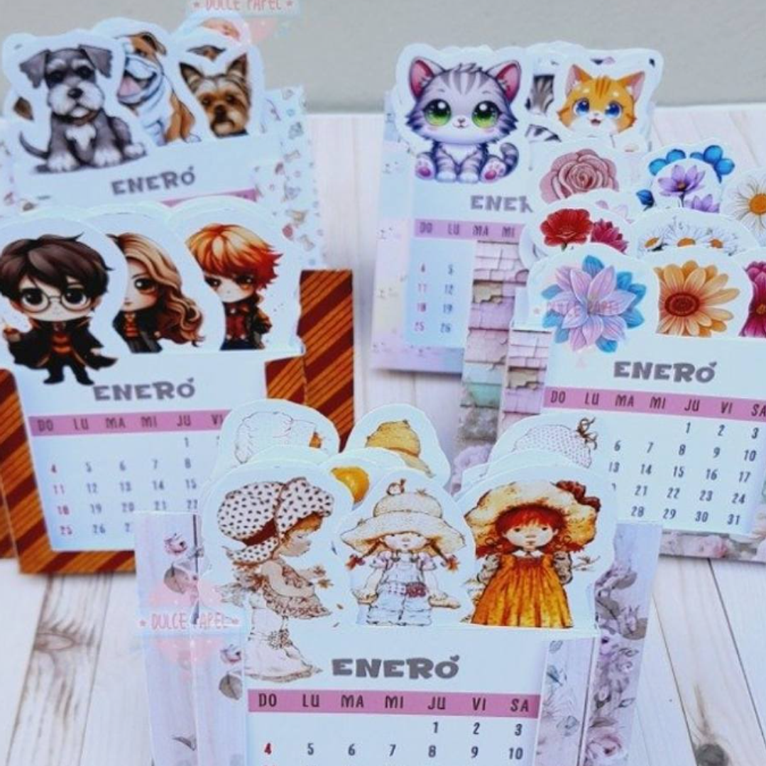 Diseños Plantillas Calendarios Carpita  2026 Archivos PDF 3