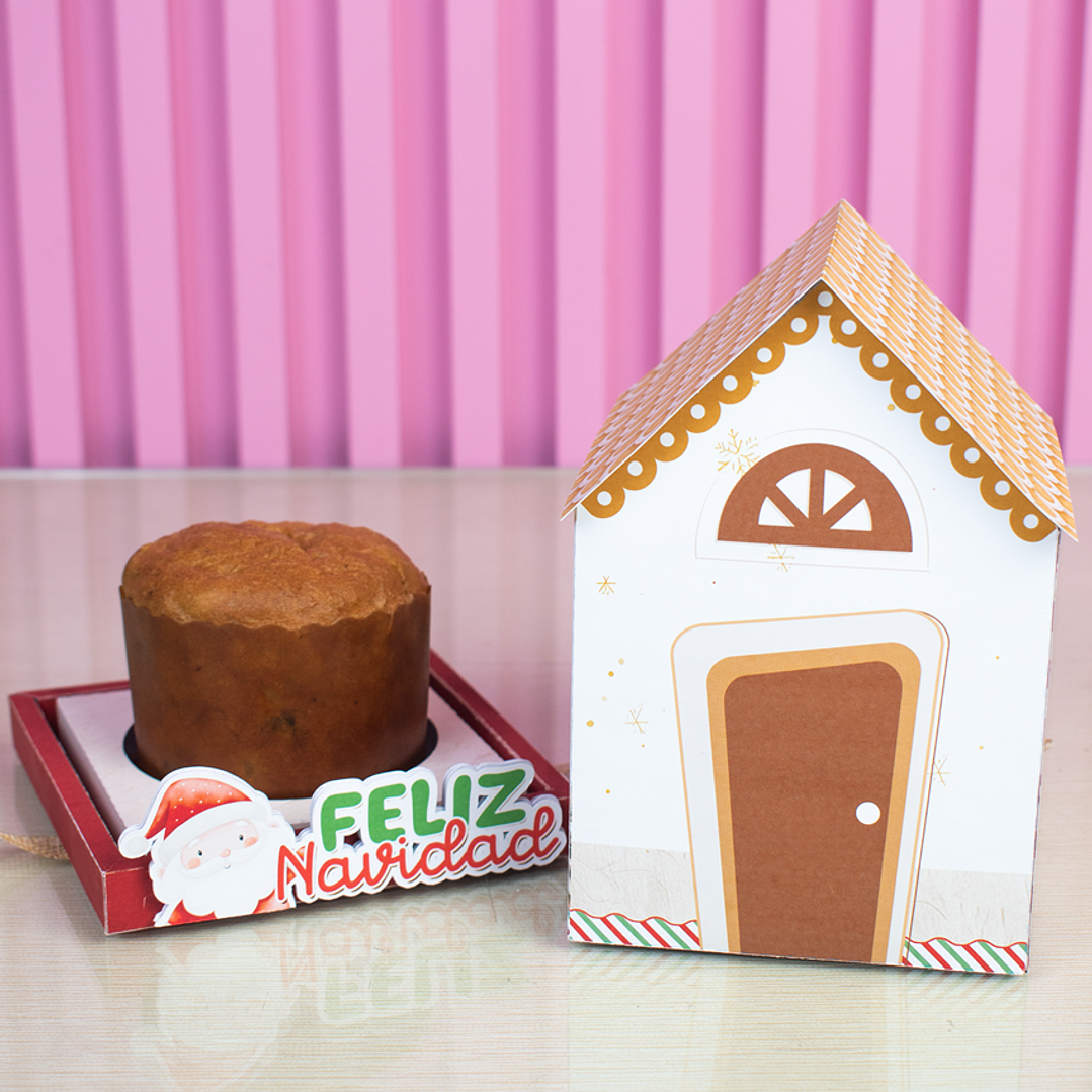 Diseños Plantillas Pack Navideño Caja Pan Dulce Archivos PDF Studio PNG 1