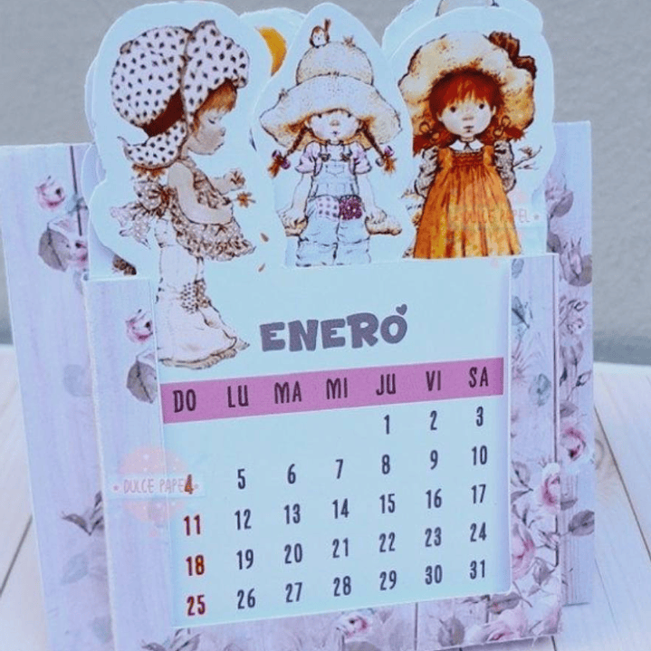 Diseños Plantillas Calendarios Carpita  2026 Archivos PDF 4