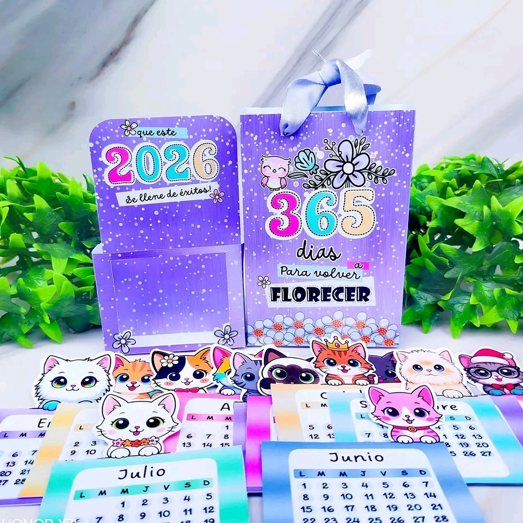 Diseños Plantillas Calendarios Gatitos Y Perritos 2026 Archivos Power Point 6