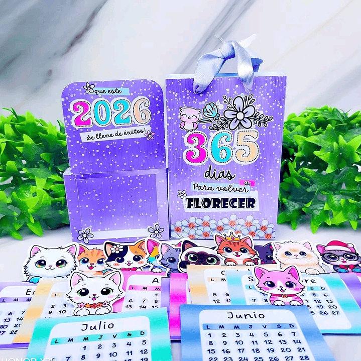 Diseños Plantillas Calendarios Gatitos Y Perritos 2026 Archivos Power Point 6