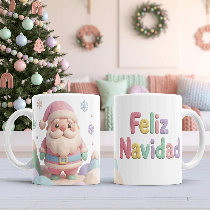 10 Diseños Plantillas Tazas Navidad 45 Archivos PNG 1