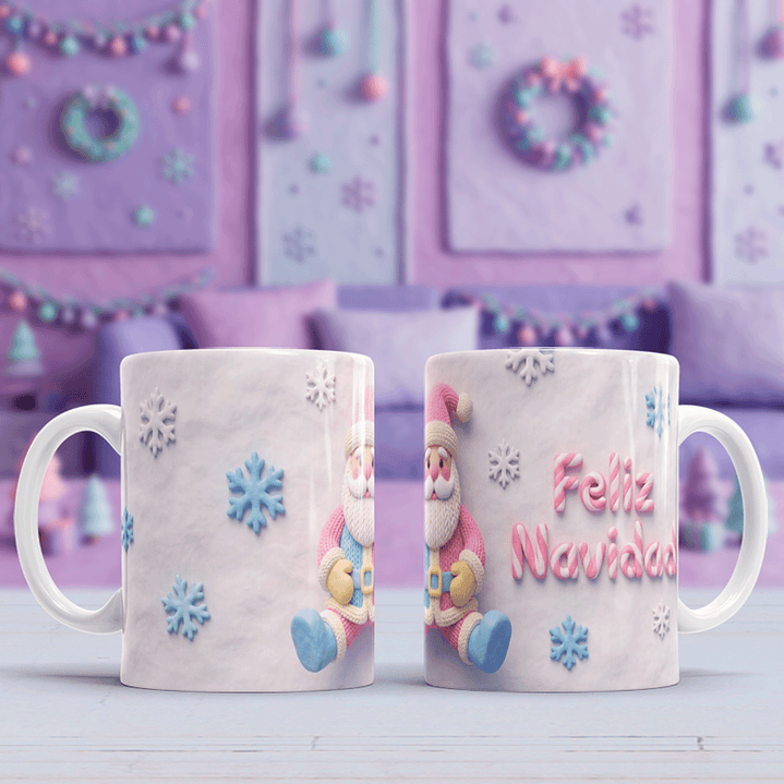 10 Diseños Plantillas Tazas Navidad 45 Archivos PNG 2