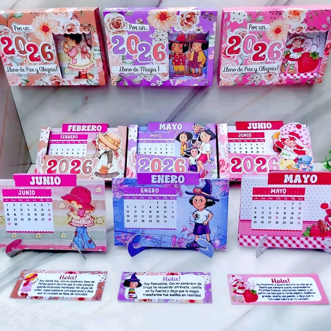 Diseños Plantillas Pack 4 Calendarios 2026 Archivos Power Point 4