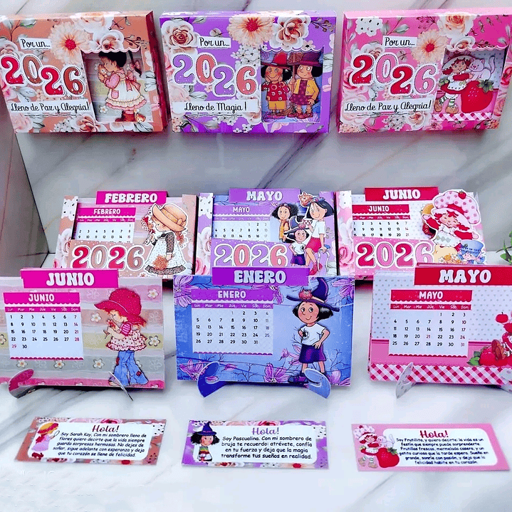 Diseños Plantillas Pack 4 Calendarios 2026 Archivos Power Point 4