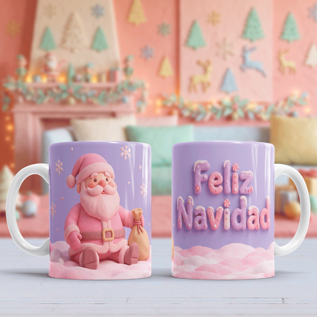 10 Diseños Plantillas Tazas Navidad 45 Archivos PNG 3