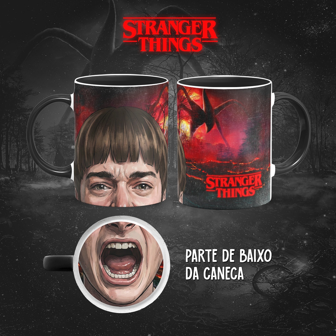 13 Diseños Plantillas Tazas Stranger Things Boca Archivos PNG 6