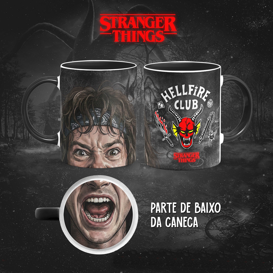 13 Diseños Plantillas Tazas Stranger Things Boca Archivos PNG 7