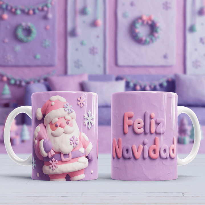 10 Diseños Plantillas Tazas Navidad 45 Archivos PNG 7