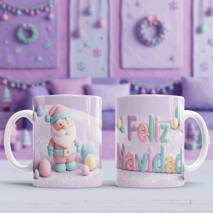 10 Diseños Plantillas Tazas Navidad 45 Archivos PNG 9