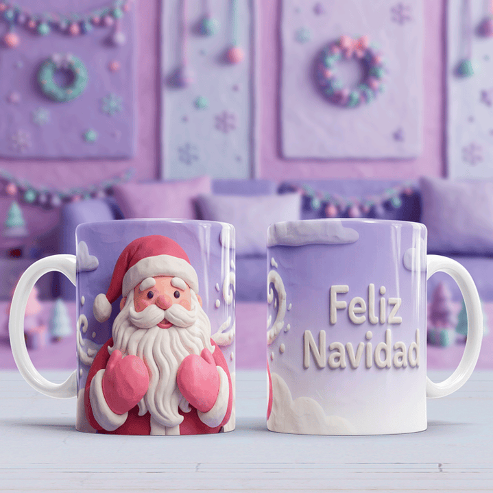 10 Diseños Plantillas Tazas Navidad 45 Archivos PNG 10