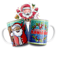 11 Diseños Plantillas Tazas Santa Caricatura Archivos PNG y Photoshop - thumbnail 10