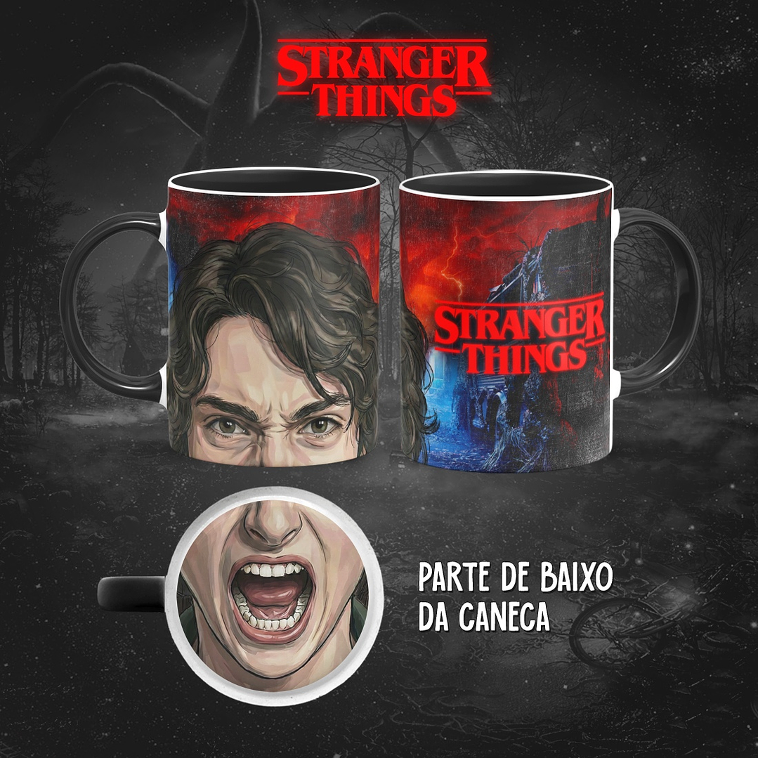 13 Diseños Plantillas Tazas Stranger Things Boca Archivos PNG 12
