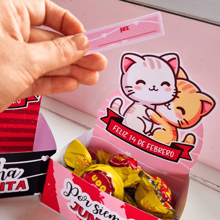 4 Plantillas de Diseño Mini Bandejas San Valentín Archivos PDF 2