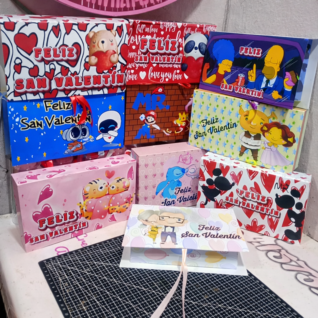 Plantillas de Diseño Cajas Virales San Valentín Archivos PDF 1