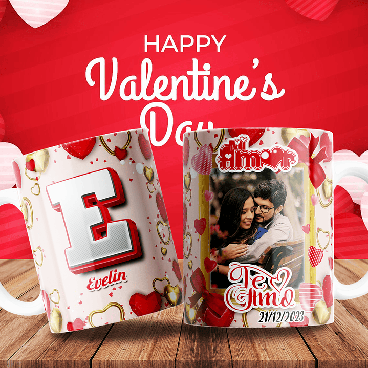 Plantillas de Diseño ABC Tazas Día del Amor Archivos PDF 2