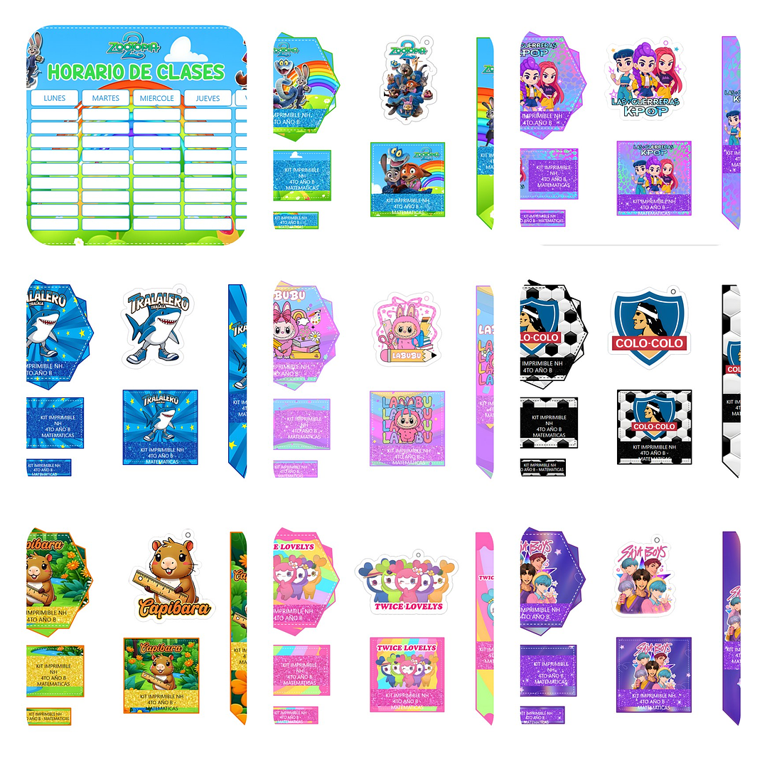 Plantillas de Diseño Pack Escolar 2026 Archivos Power Point y PNG 1