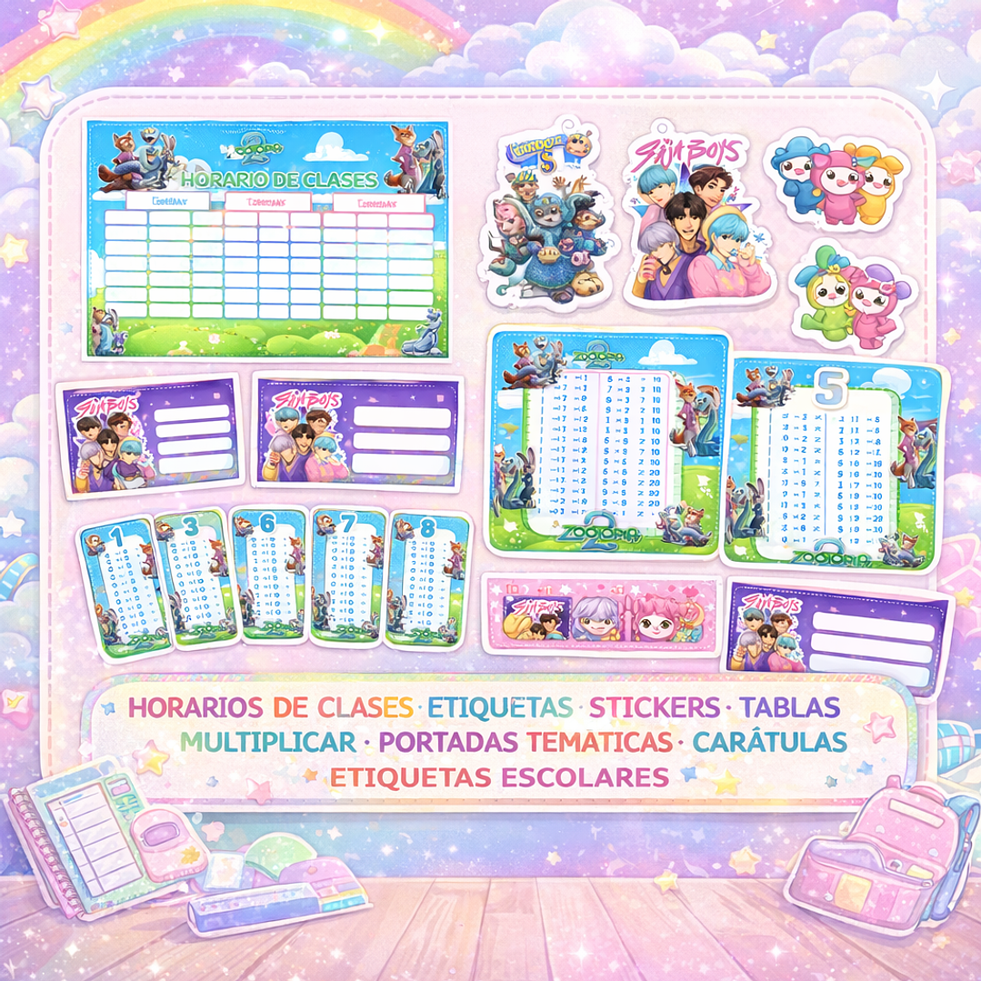 Plantillas de Diseño Pack Escolar 2026 Archivos Power Point y PNG 2