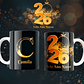 26 Plantillas de Diseño Tazas Año Nuevo 2026 Archivos Editables Photoshop - Miniatura 2