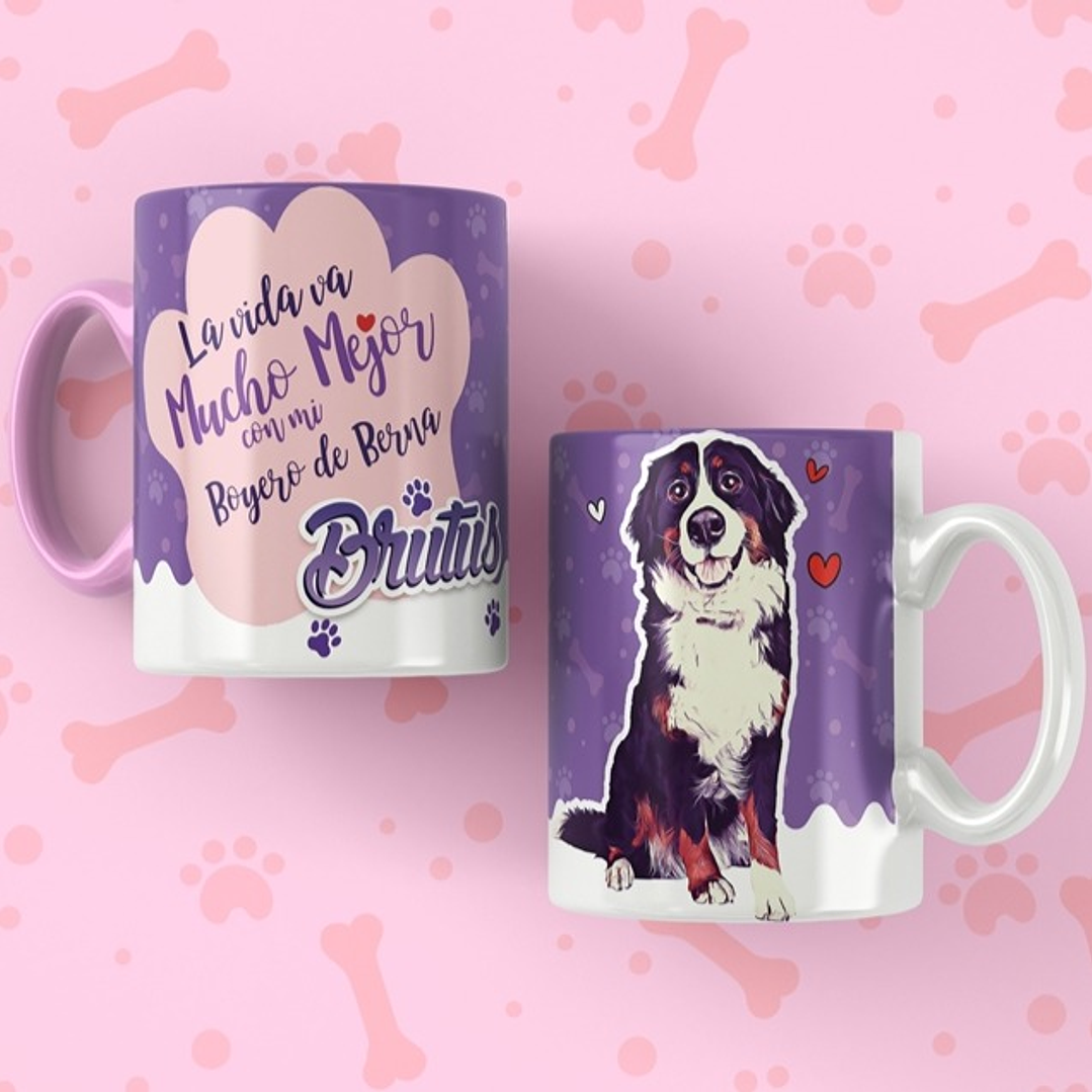 25 Plantillas de Diseño Tazas Mascotas 2 Archivos Editables PSD y JPG 4