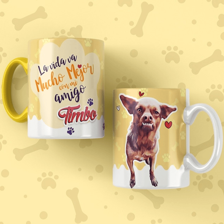 25 Plantillas de Diseño Tazas Mascotas 2 Archivos Editables PSD y JPG 5
