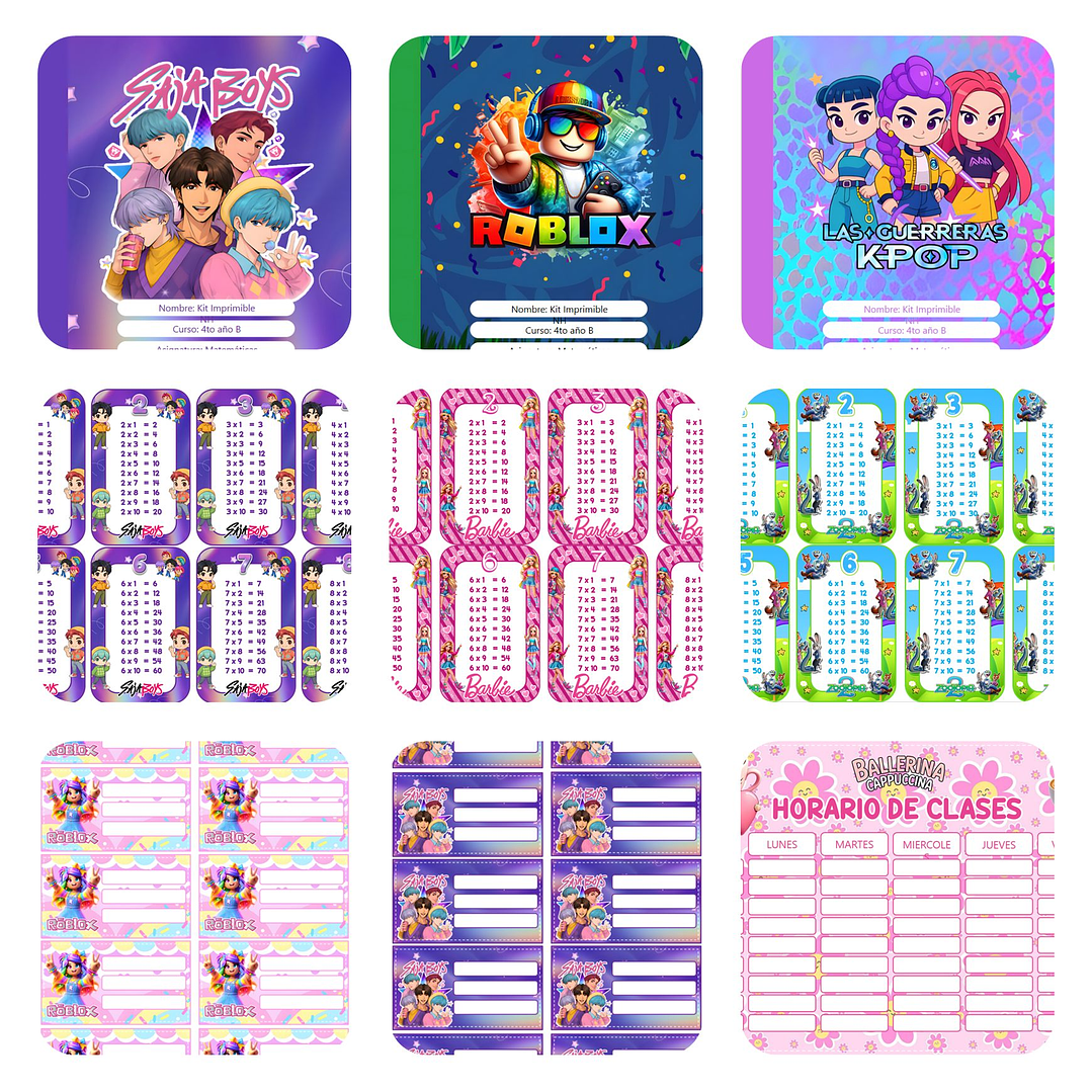 Plantillas de Diseño Pack Escolar 2026 Archivos Power Point y PNG 5