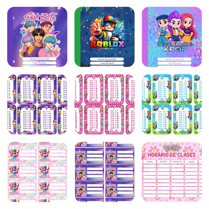 Plantillas de Diseño Pack Escolar 2026 Archivos Power Point y PNG 5