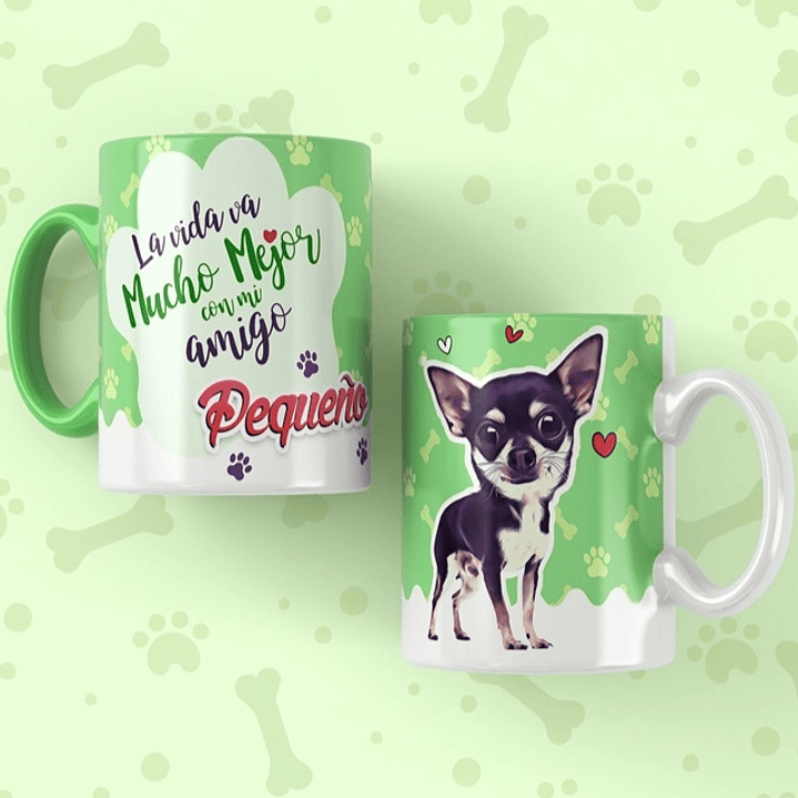 25 Plantillas de Diseño Tazas Mascotas 2 Archivos Editables PSD y JPG 7