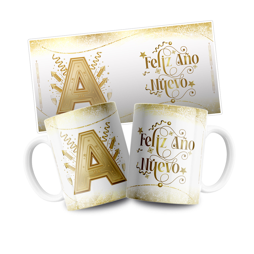 26 Plantillas de Diseño Tazas Año Nuevo Archivos PNG y Editables PSD 4