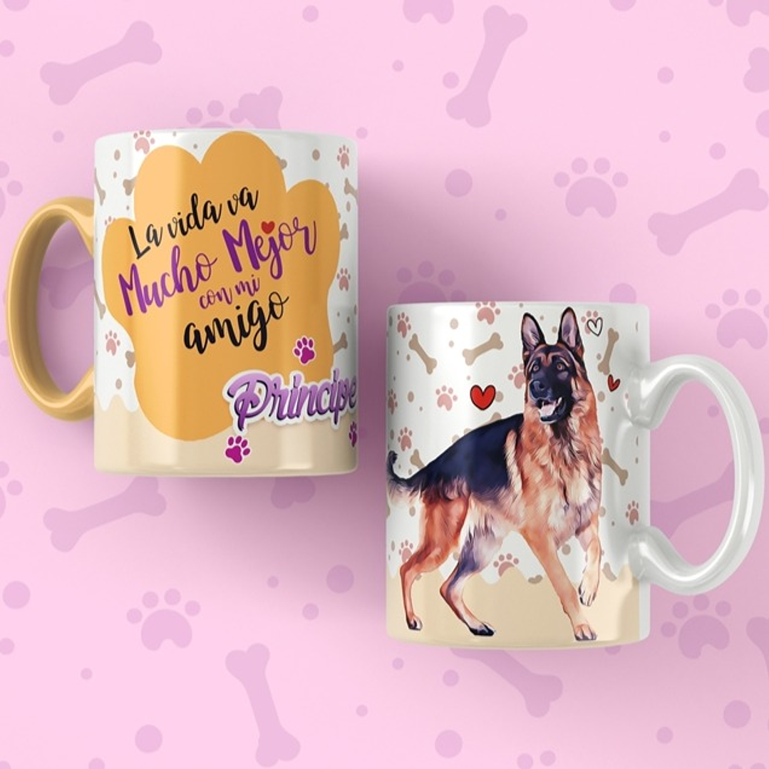 25 Plantillas de Diseño Tazas Mascotas 2 Archivos Editables PSD y JPG 8