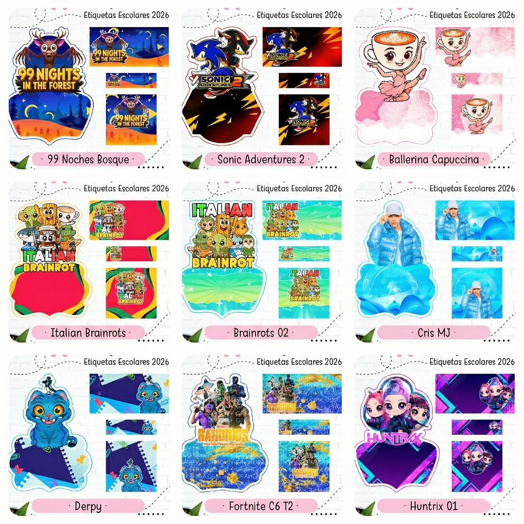 38 Plantillas de Diseño Etiquetas 2026 Archivos PNG 5