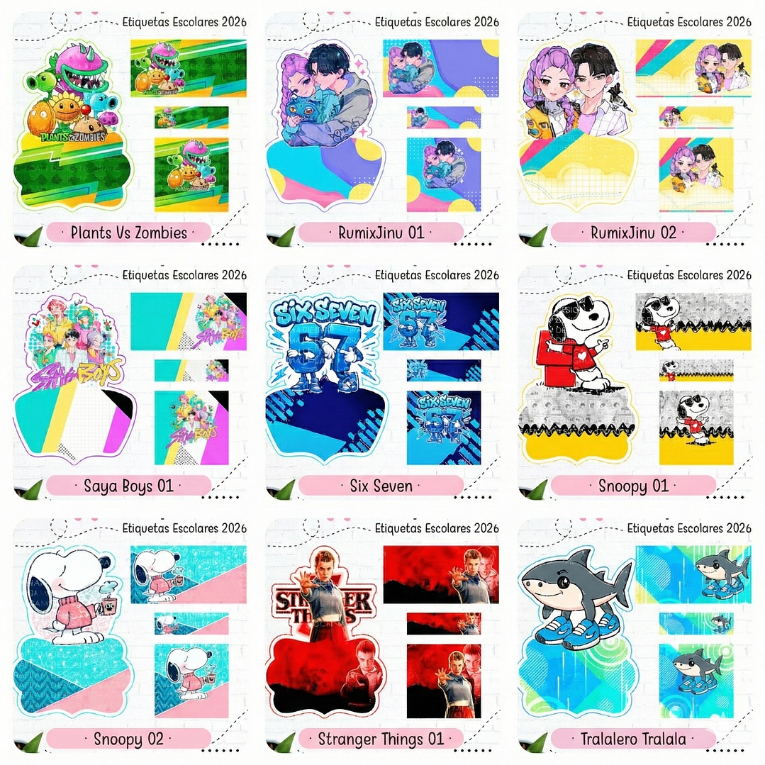 38 Plantillas de Diseño Etiquetas 2026 Archivos PNG 8