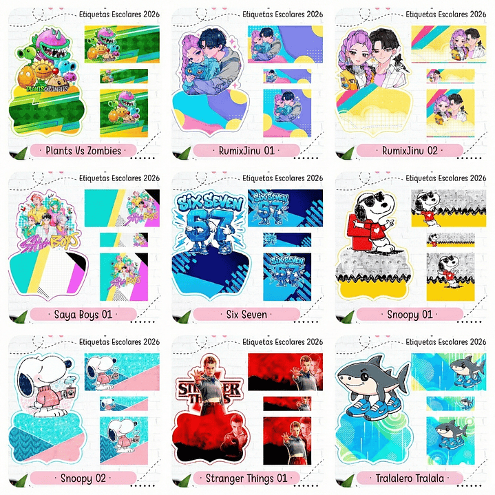 38 Plantillas de Diseño Etiquetas 2026 Archivos PNG 8