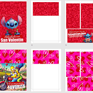 Plantillas de Diseño Cajas con Cinta San Valentín Archivos Power Point