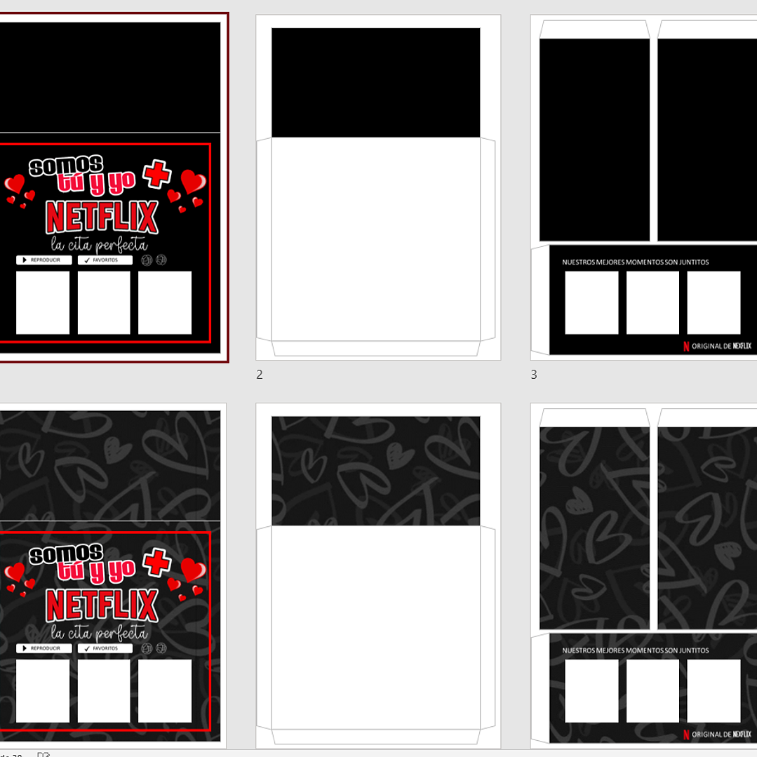Plantillas de Diseño Cajas con Cinta San Valentín Archivos Power Point 3