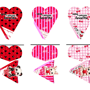 12 Plantillas de Diseño Conos San Valentín Archivos PDF