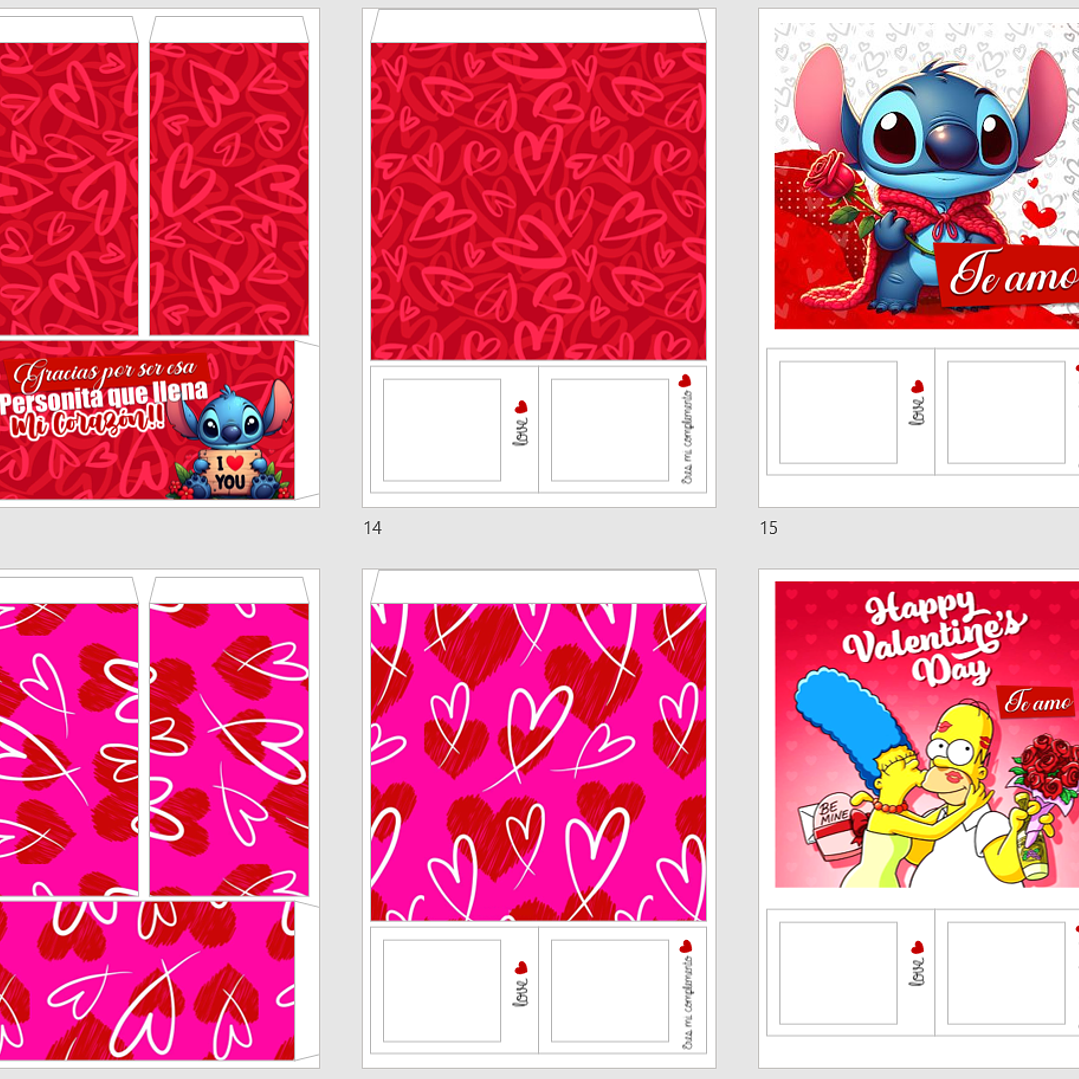 Plantillas de Diseño Cajas con Cinta San Valentín Archivos Power Point 4