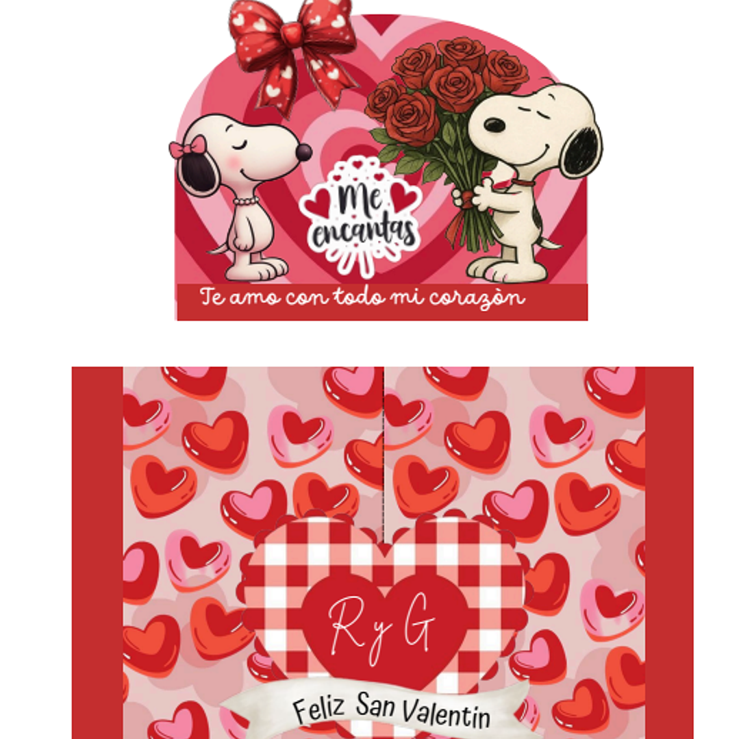 Plantillas de Diseño Cajas Deslizables San Valentín Archivos PDF 5