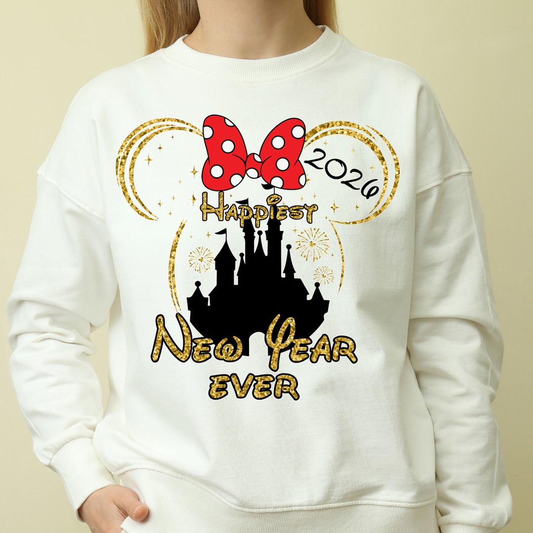 10 Diseños Plantillas Camisa Poleras Disney Año Nuevo 2026 Archivos PNG 8