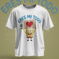 12 Plantillas de Diseño Remera Camiseta Bob Esponja San Valentín Archivos PNG - Miniatura 4