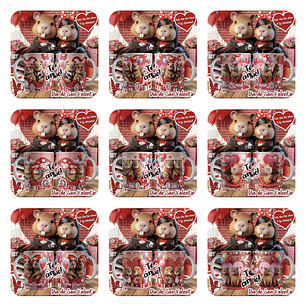 12 Plantillas de Diseño Tazas Capibara N°4 San Valentín Archivos JPG