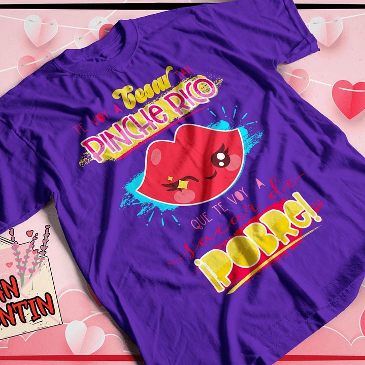 10 Plantillas de Diseño Remera Camiseta Tóxica San Valentín Archivos PNG 4